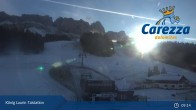 Archived image Webcam Welschnofen: View chair Lift King Laurin 08:00