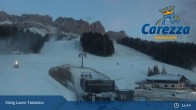 Archived image Webcam Welschnofen: View chair Lift King Laurin 16:00