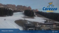 Archived image Webcam Welschnofen: View chair Lift King Laurin 00:00