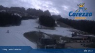 Archived image Webcam Welschnofen: View chair Lift King Laurin 06:00