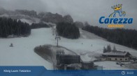 Archived image Webcam Welschnofen: View chair Lift King Laurin 14:00