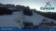 Archived image Webcam Welschnofen: View chair Lift King Laurin 07:00