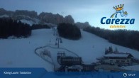 Archived image Webcam Welschnofen: View chair Lift King Laurin 08:00