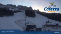 Archived image Webcam Welschnofen: View chair Lift King Laurin 07:00