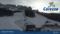 Archived image Webcam Welschnofen: View chair Lift King Laurin 08:00