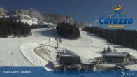 Archived image Webcam Welschnofen: View chair Lift King Laurin 12:00