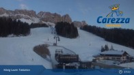 Archived image Webcam Welschnofen: View chair Lift King Laurin 16:00