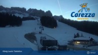 Archived image Webcam Welschnofen: View chair Lift King Laurin 06:00