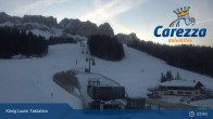 Archived image Webcam Welschnofen: View chair Lift King Laurin 07:00