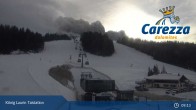 Archived image Webcam Welschnofen: View chair Lift King Laurin 08:00