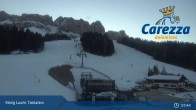 Archived image Webcam Welschnofen: View chair Lift King Laurin 07:00