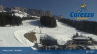 Archived image Webcam Welschnofen: View chair Lift King Laurin 12:00