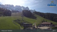 Archived image Webcam Welschnofen: View chair Lift King Laurin 08:00