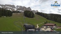 Archived image Webcam Welschnofen: View chair Lift King Laurin 14:00