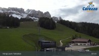 Archived image Webcam Welschnofen: View chair Lift King Laurin 07:00