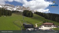 Archived image Webcam Welschnofen: View chair Lift King Laurin 14:00