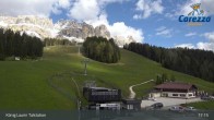 Archived image Webcam Welschnofen: View chair Lift King Laurin 16:00