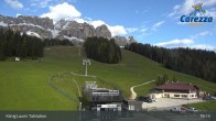 Archived image Webcam Welschnofen: View chair Lift King Laurin 18:00