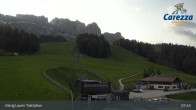 Archived image Webcam Welschnofen: View chair Lift King Laurin 07:00