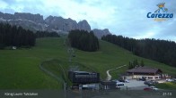 Archived image Webcam Welschnofen: View chair Lift King Laurin 02:00