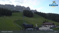 Archived image Webcam Welschnofen: View chair Lift King Laurin 04:00