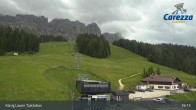 Archived image Webcam Welschnofen: View chair Lift King Laurin 18:00