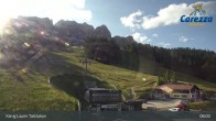 Archived image Webcam Welschnofen: View chair Lift King Laurin 07:00
