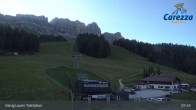 Archived image Webcam Welschnofen: View chair Lift King Laurin 07:00