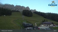 Archived image Webcam Welschnofen: View chair Lift King Laurin 02:00