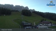 Archived image Webcam Welschnofen: View chair Lift King Laurin 13:00