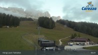 Archived image Webcam Welschnofen: View chair Lift King Laurin 02:00