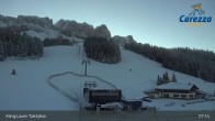 Archived image Webcam Welschnofen: View chair Lift King Laurin 06:00