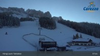 Archived image Webcam Welschnofen: View chair Lift King Laurin 07:00