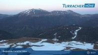 Archiv Foto Webcam Turracher Höhe: Blick Richtung Tal 02:00