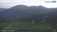 Archiv Foto Webcam Turracher Höhe: Blick Richtung Tal 20:00