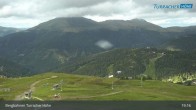 Archiv Foto Webcam Turracher Höhe: Blick Richtung Tal 18:00