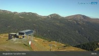 Archiv Foto Webcam Turracher Höhe: Blick Richtung Tal 08:00