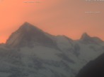 Archiv Foto Webcam Thyon: Les Masses - Blick Richtung Dent Blanche und Matterhorn 06:00