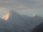 Archiv Foto Webcam Thyon: Les Masses - Blick Richtung Dent Blanche und Matterhorn 05:00