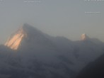 Archiv Foto Webcam Thyon: Les Masses - Blick Richtung Dent Blanche und Matterhorn 05:00