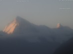 Archiv Foto Webcam Thyon: Les Masses - Blick Richtung Dent Blanche und Matterhorn 05:00