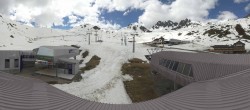 Archived image Webcam Samnaun: View from Alp Trida to Viderjoch 08:00