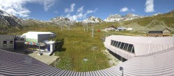 Archived image Webcam Samnaun: View from Alp Trida to Viderjoch 09:00