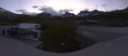 Archived image Webcam Samnaun: View from Alp Trida to Viderjoch 19:00