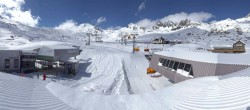 Archiv Foto Webcam Samnaun: Blick von der Alp Trida zum Viderjoch 12:00