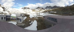 Archiv Foto Webcam Samnaun: Blick von der Alp Trida zum Viderjoch 06:00