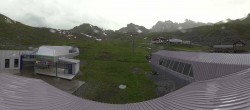 Archiv Foto Webcam Samnaun: Blick von der Alp Trida zum Viderjoch 17:00