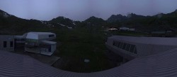 Archiv Foto Webcam Samnaun: Blick von der Alp Trida zum Viderjoch 21:00
