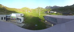 Archiv Foto Webcam Samnaun: Blick von der Alp Trida zum Viderjoch 05:00