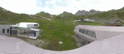 Archiv Foto Webcam Samnaun: Blick von der Alp Trida zum Viderjoch 13:00